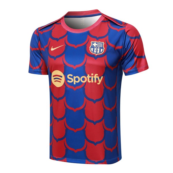 Camiseta Entrenamiento Barcelona 2024 2025 Azul Rojo